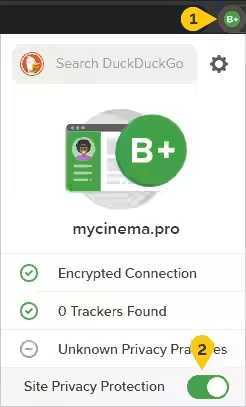 Whitelist Duckduckgo